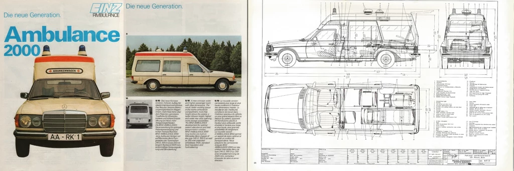 Zabudowa Binz dla modelu W123 zadebiutowała w roku 1980