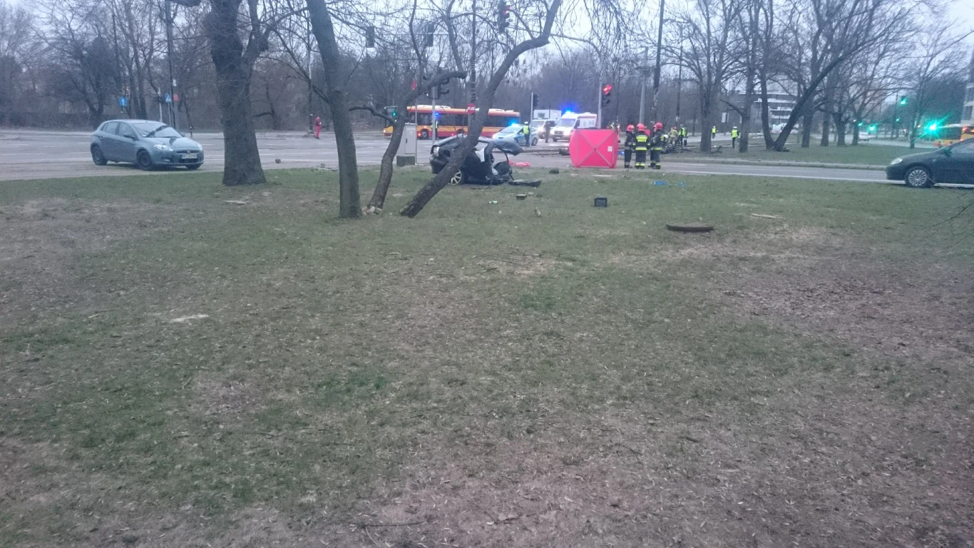 Wypadek w Warszawie