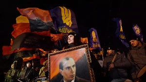 Styczeń 2019 roku. Manifestacja w Kijowie z okazji rocznicy urodzin ukraińskiego nacjonalisty Stepana Bandery