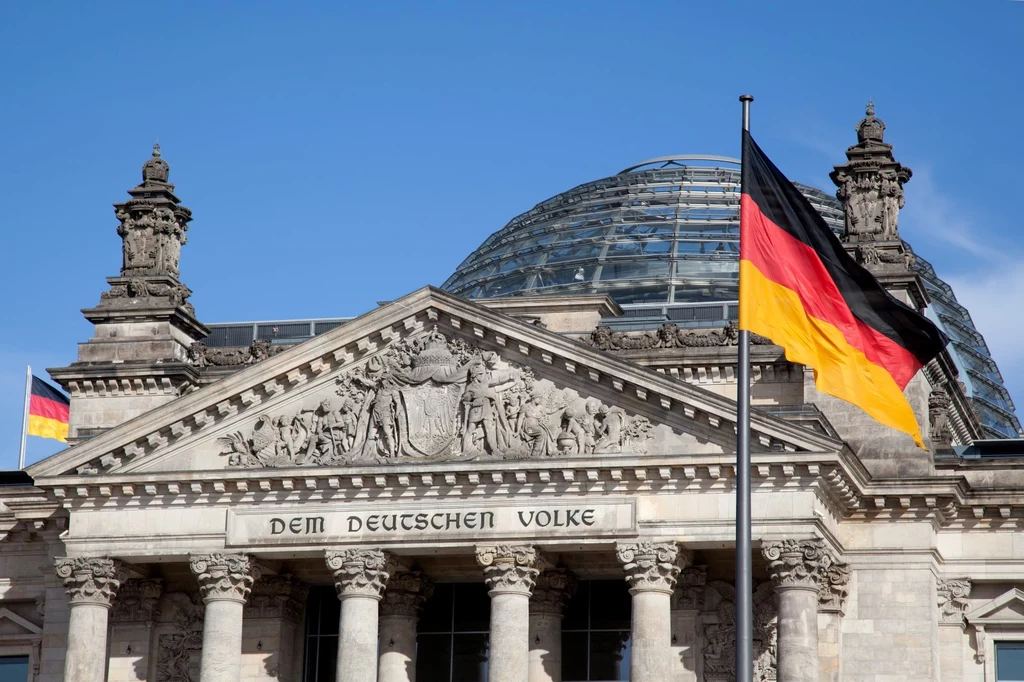 Budynek Reichstagu - tu mieści się niemiecki parlament. 