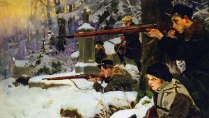 Obraz "Orlęta lwowskie" Wojciecha Kossaka