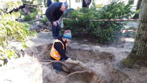 Prace archeologiczne IPN na terenie cmentarza w miejscowości Fürstenberg (Niemcy)