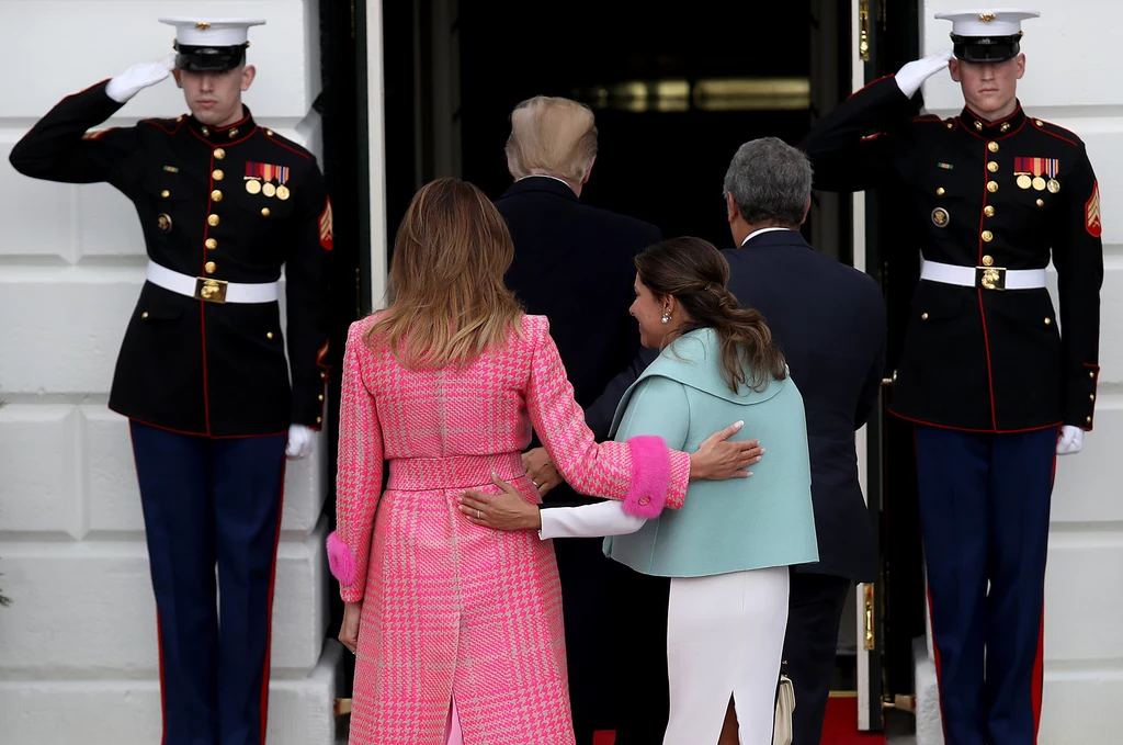 Melania Trump wraz pierwsza damą Kolumbii Melania Trump wraz pierwsza damą Kolumbii