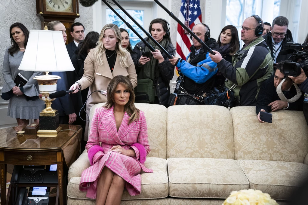 Melania Trump. Konferencja prasowa Melania Trump. Konferencja prasowa