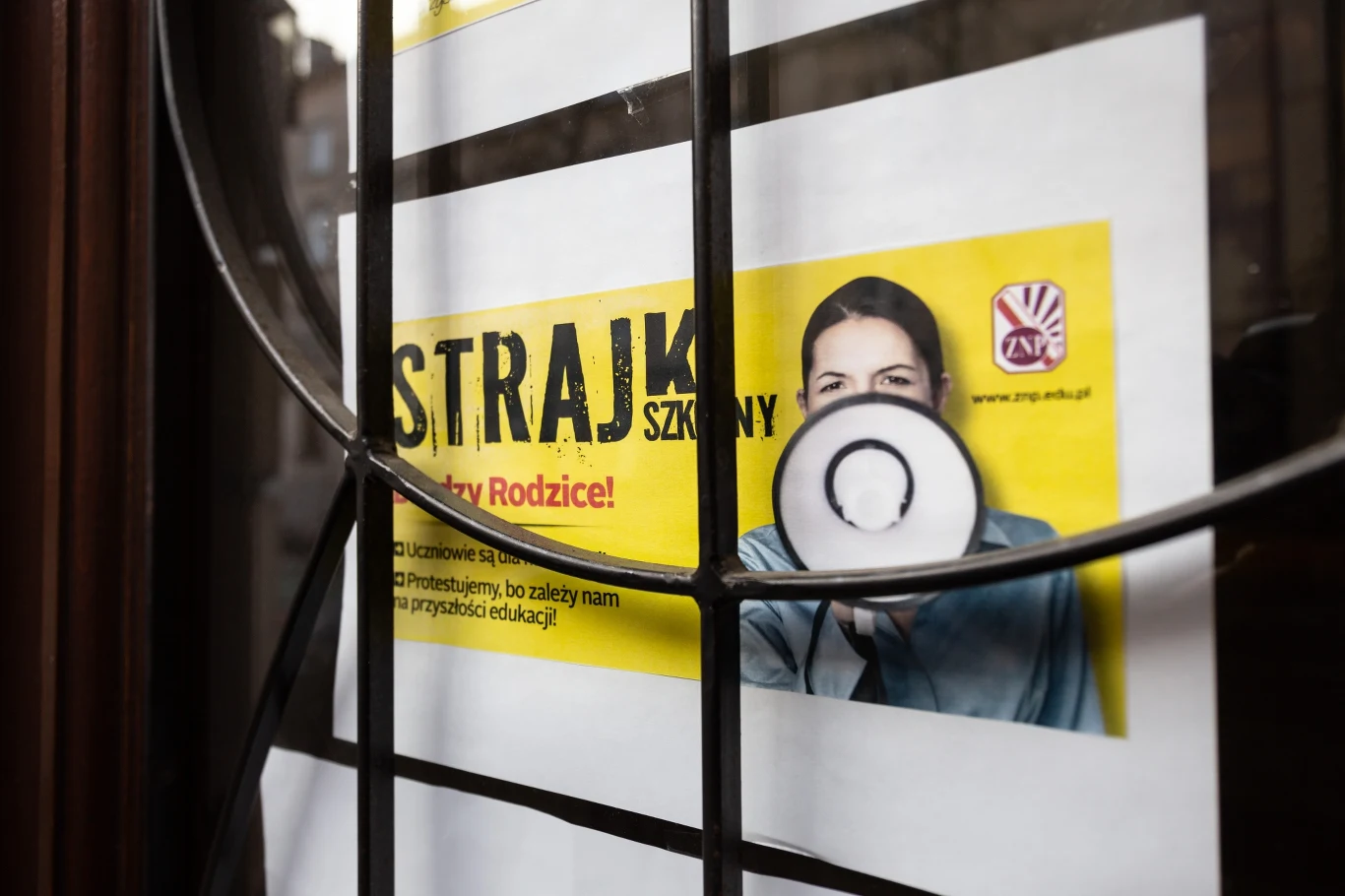 Protest nauczycieli w Krakowie