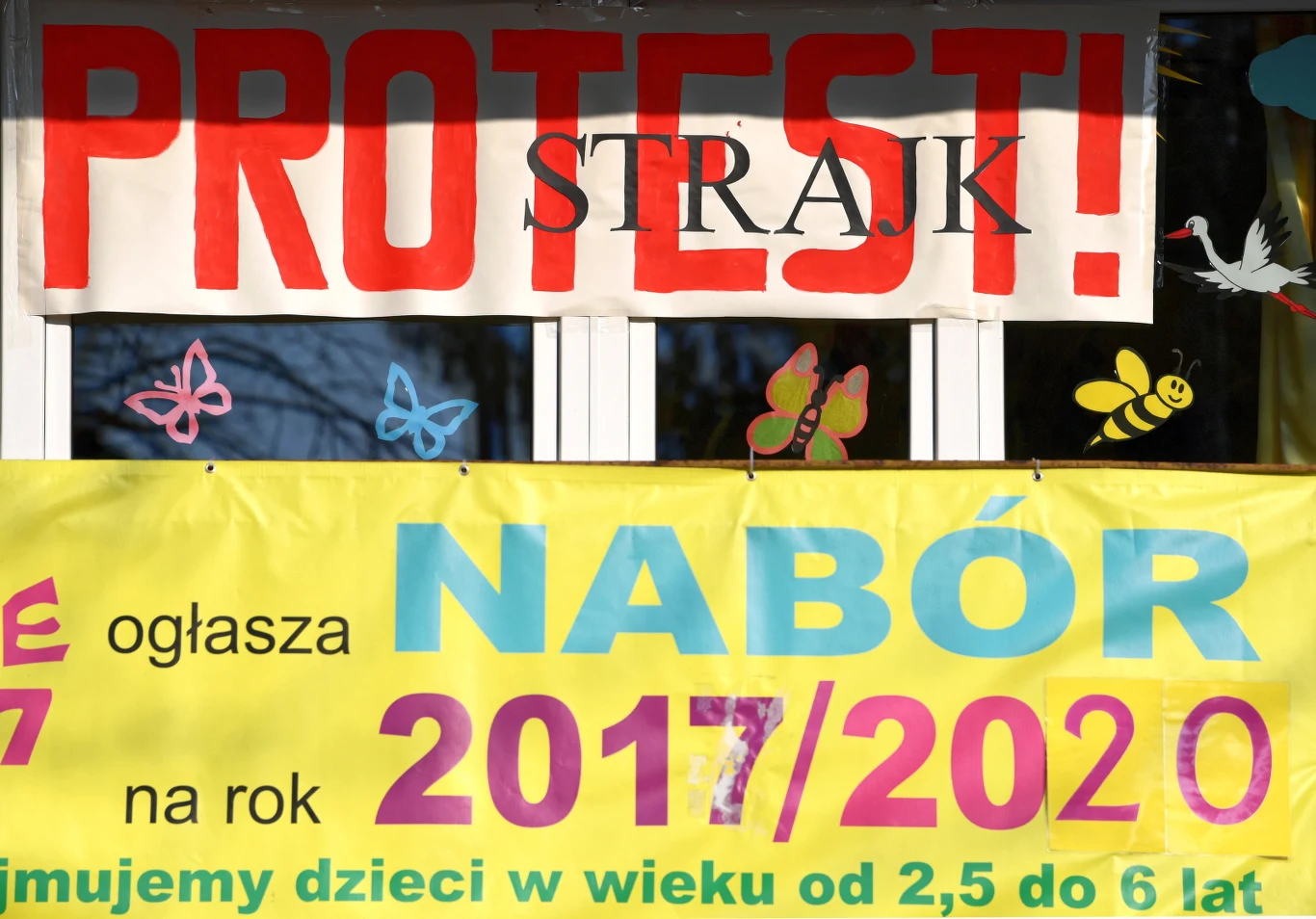 Strajk nauczycieli w jednym z przedszkoli w Przemyślu