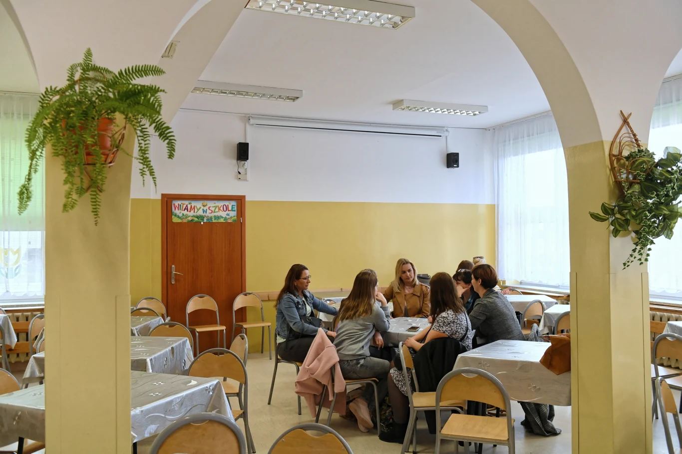 Strajkujący nauczyciele w jednej z podstawówek w Gdańsku