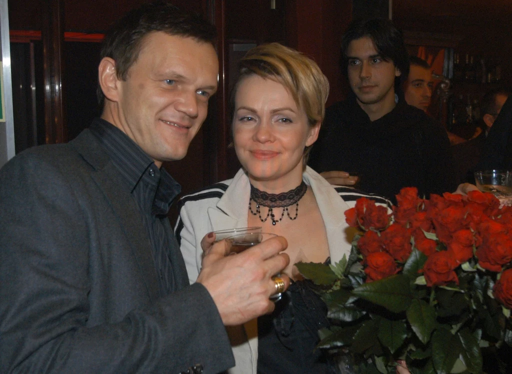Weronika Marczuk-Pazura i Cezary Pazura w 2003 roku.
