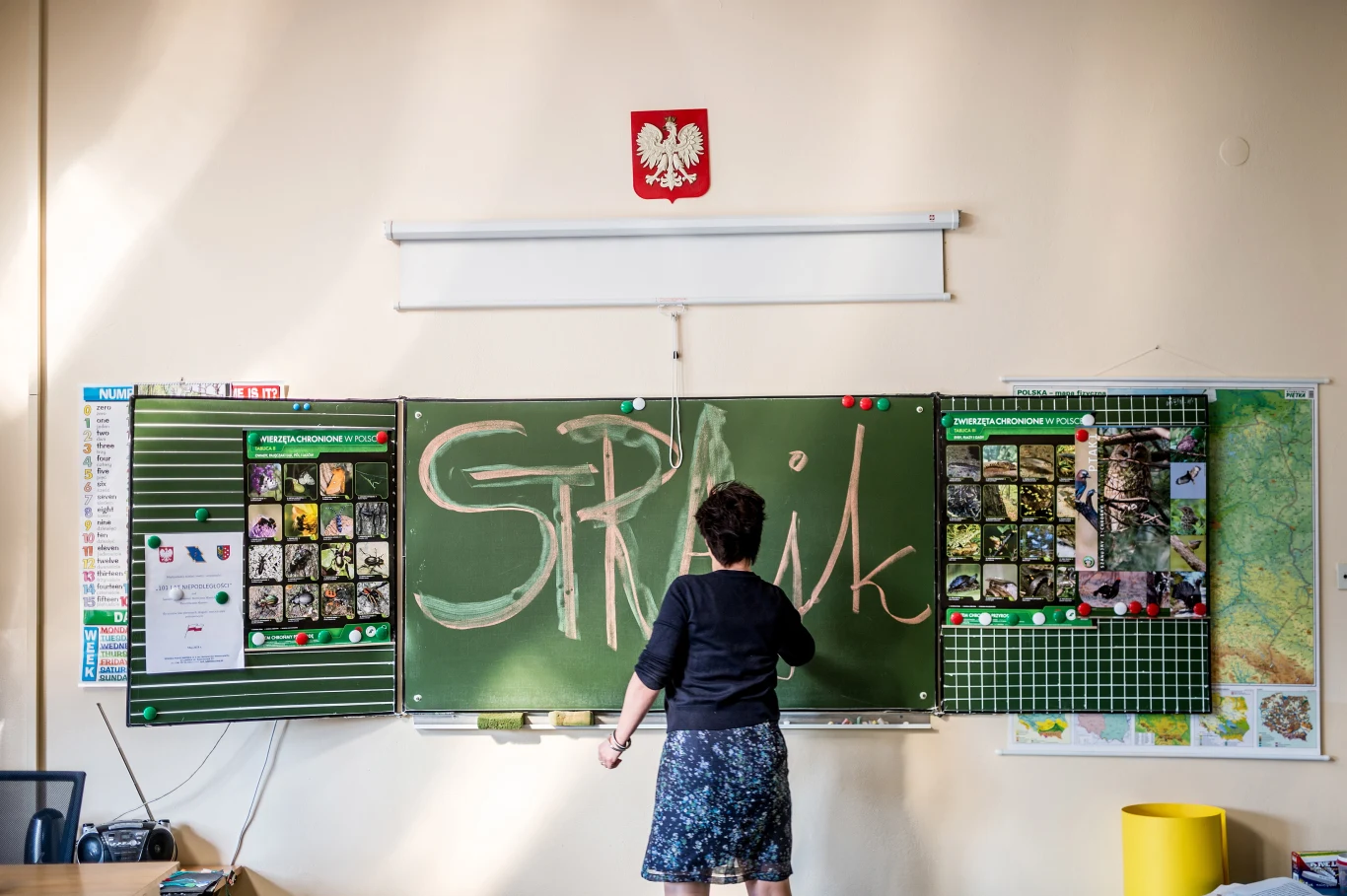 Według danych z kuratoriów oświaty z godziny 12:00, do strajku przystąpiło 48,5 proc. placówek. Według danych z kuratoriów oświaty z godziny 12:00, do strajku przystąpiło 48,5 proc. placówek.