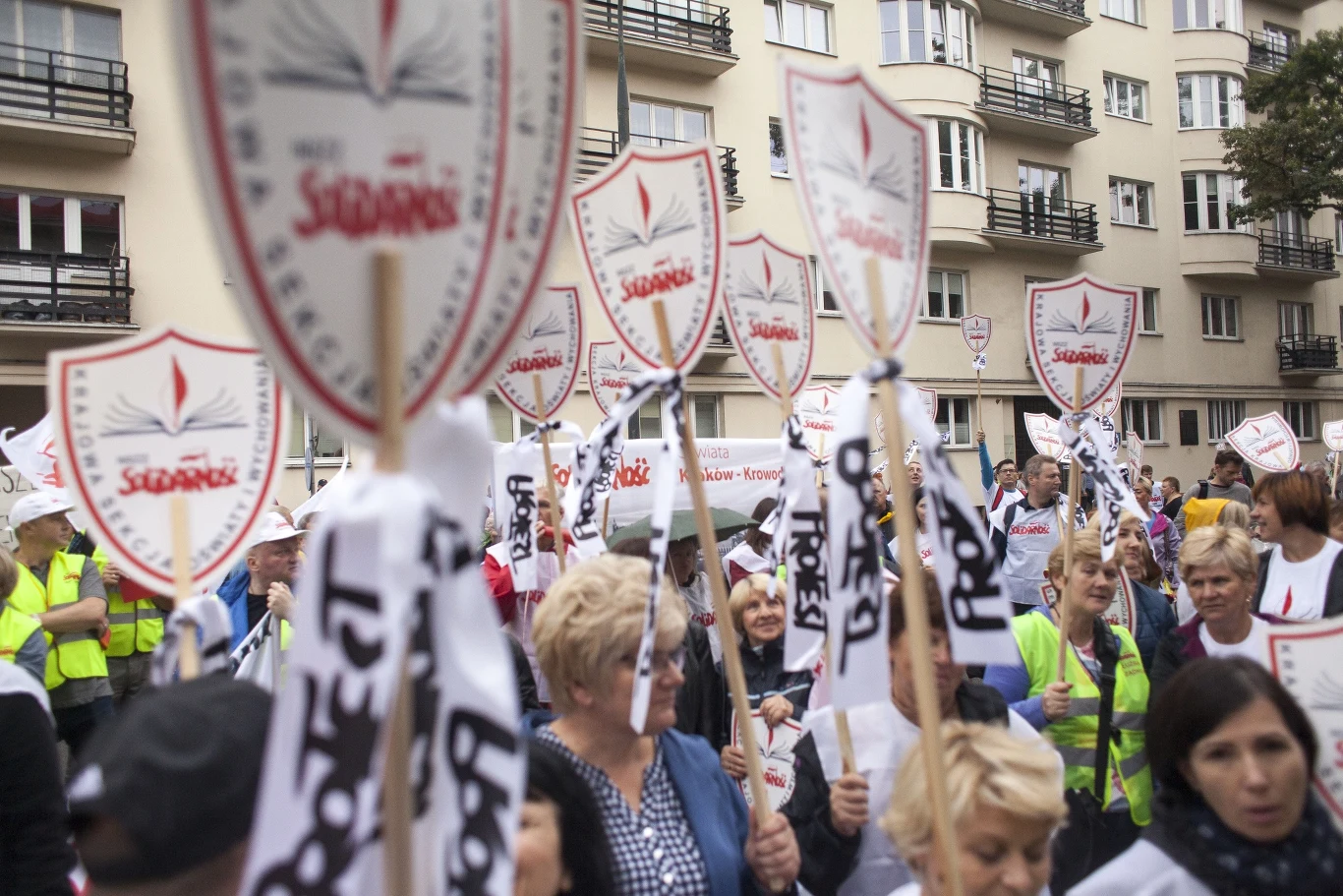 Protest nauczycieli w Warszawie Protest nauczycieli w Warszawie