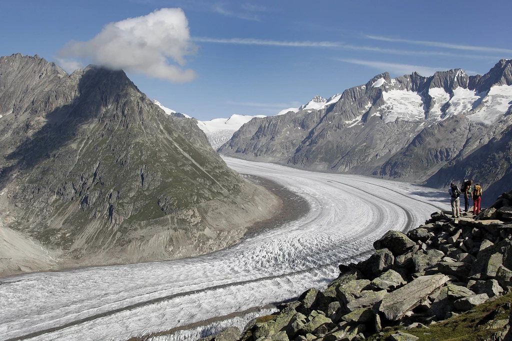 Aletschgletscher - największy lodowiec Alp