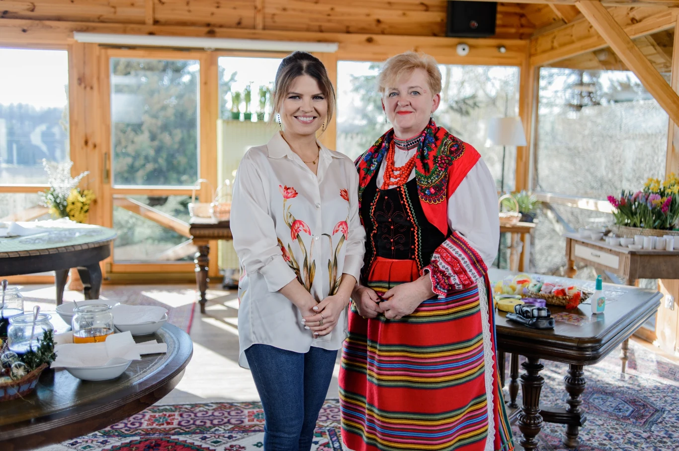 Marta Manowska na planie świątecznego odcinka "Sanatorium miłości"