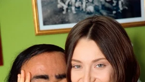 Luciano Pavarotti ze swoją drugą żoną Nicolettą Mantovani