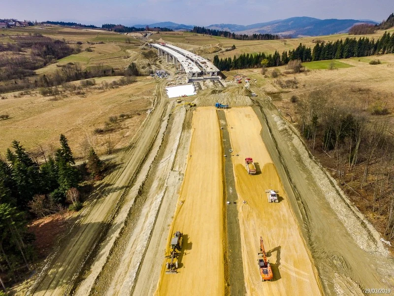 Budowa na południe od Krakowa / fot: GDDKiA