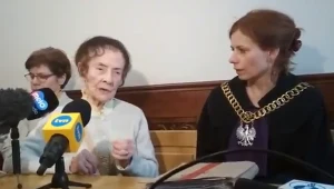 Stefania Chlebowska i sędzia Renata Żurowska