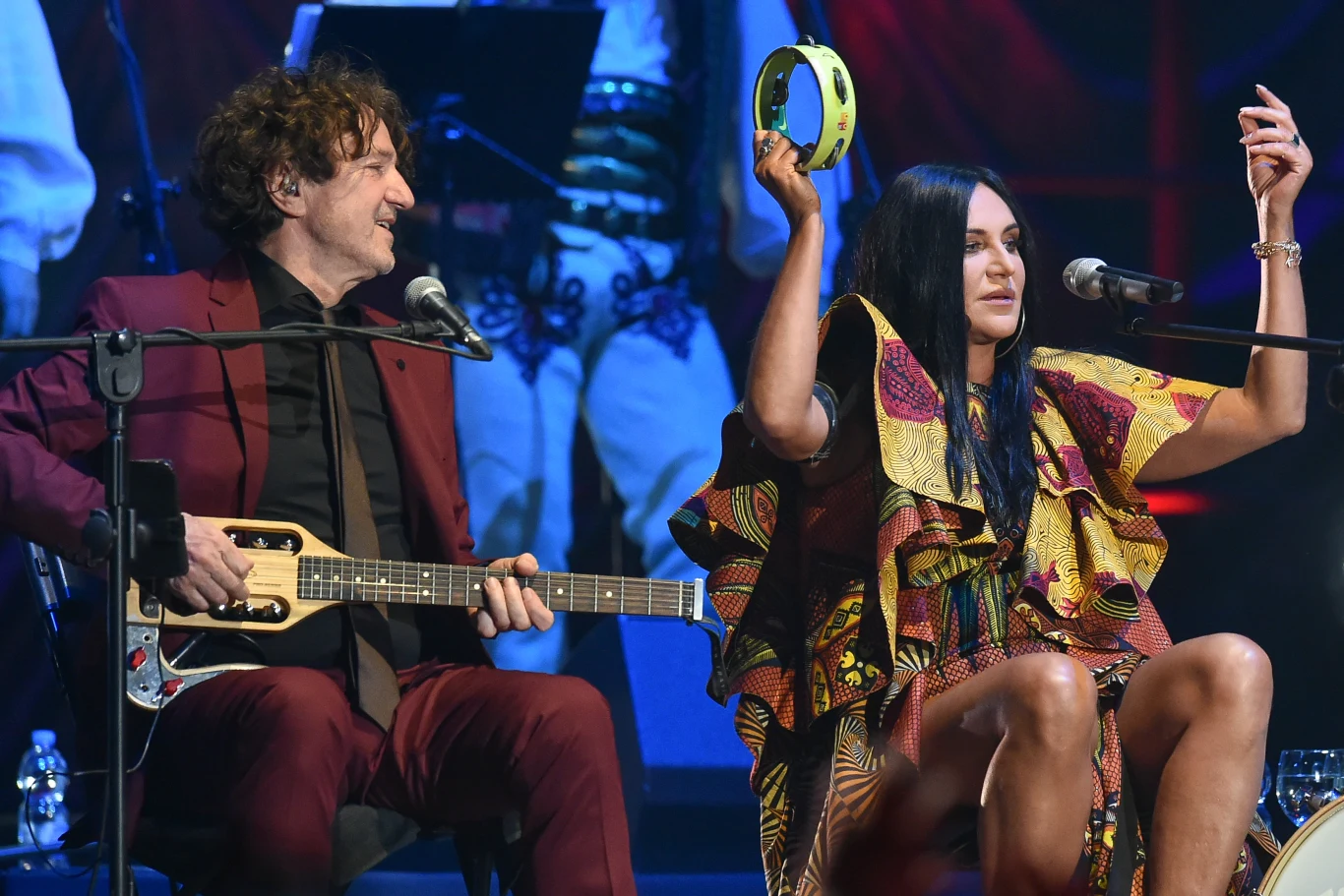 Goran Bregović i Kayah podczas koncertu w Gdańsku - 4 kwietnia 2019 r. Goran Bregović i Kayah podczas koncertu w Gdańsku - 4 kwietnia 2019 r.