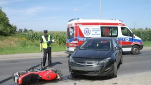 W wypadkach ginie coraz więcej motocyklistów i rowerzystów