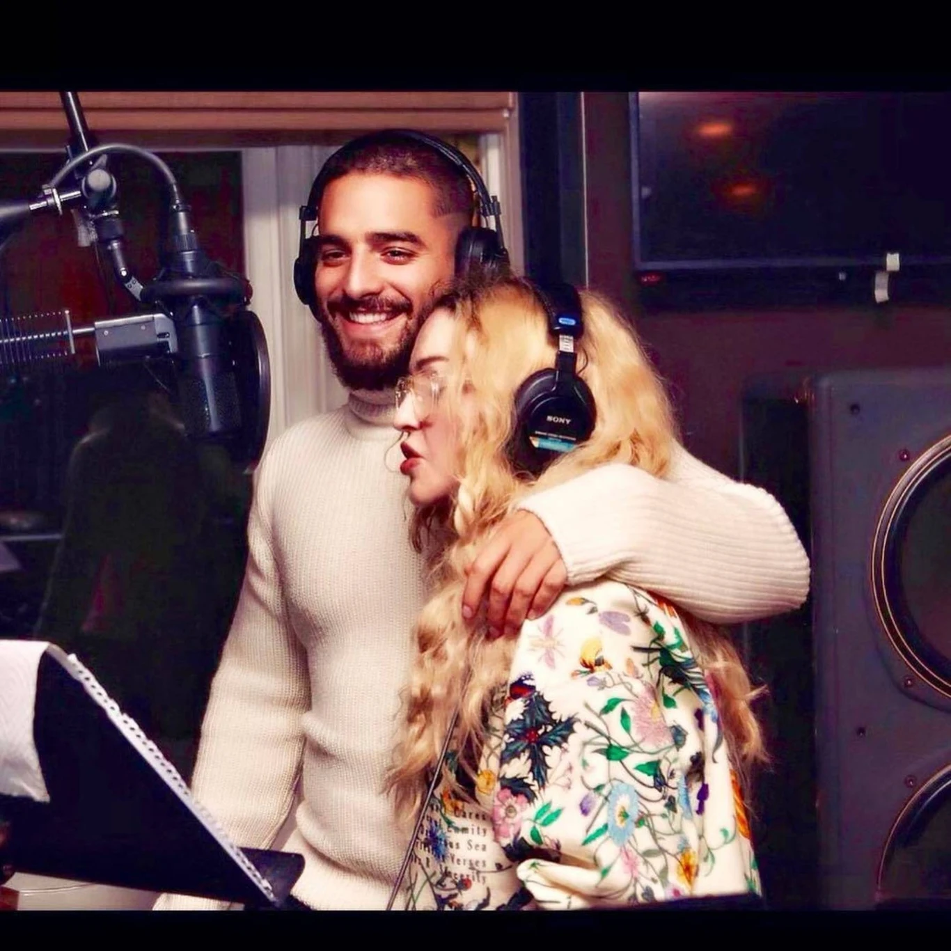Maluma i Madonna w studiu Maluma i Madonna w studiu