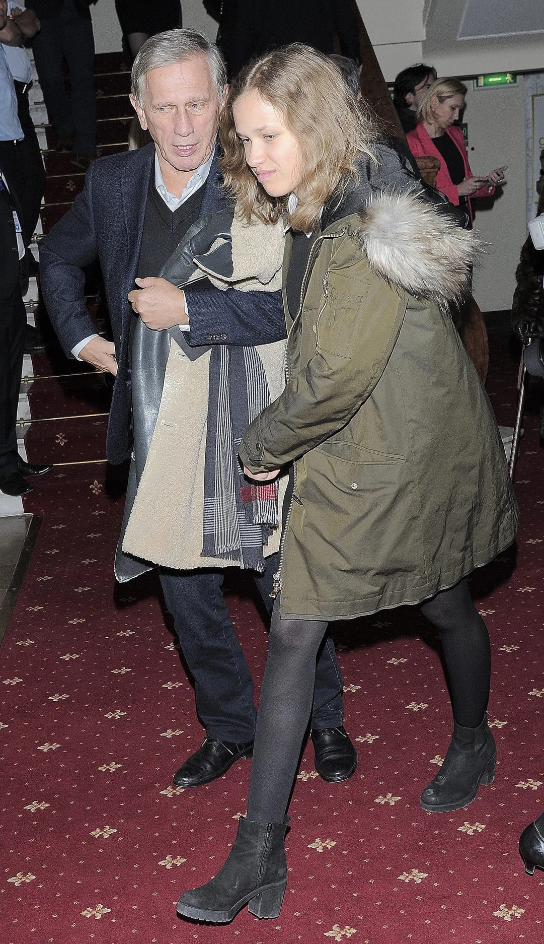 Jan Englert z córką Heleną Jan Englert z córką Heleną