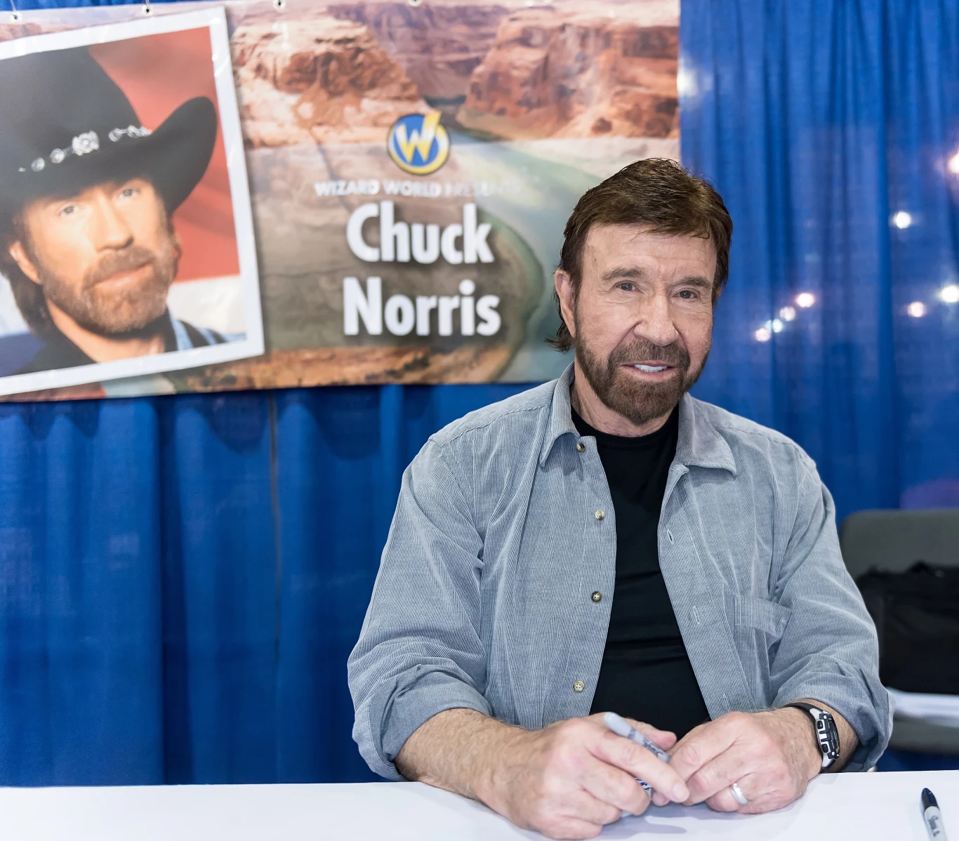 Chuck Norris na spotkaniu z fanami (2017)