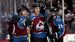 Hokeiści Avalanche.