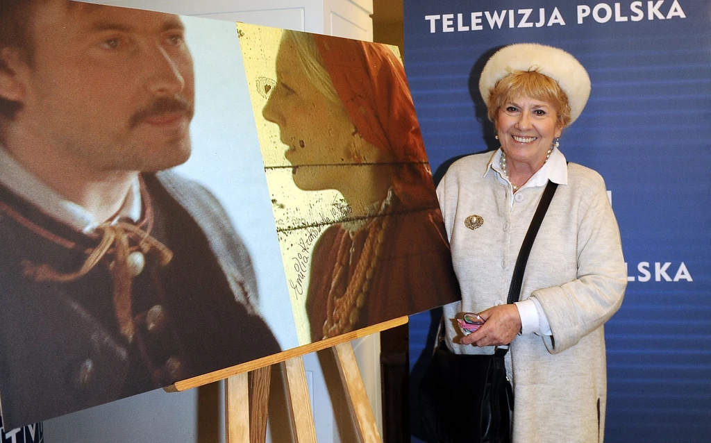 Emilia Krakowska w roku 2013 i kadry z filmu, który miał premierę w 1972 roku