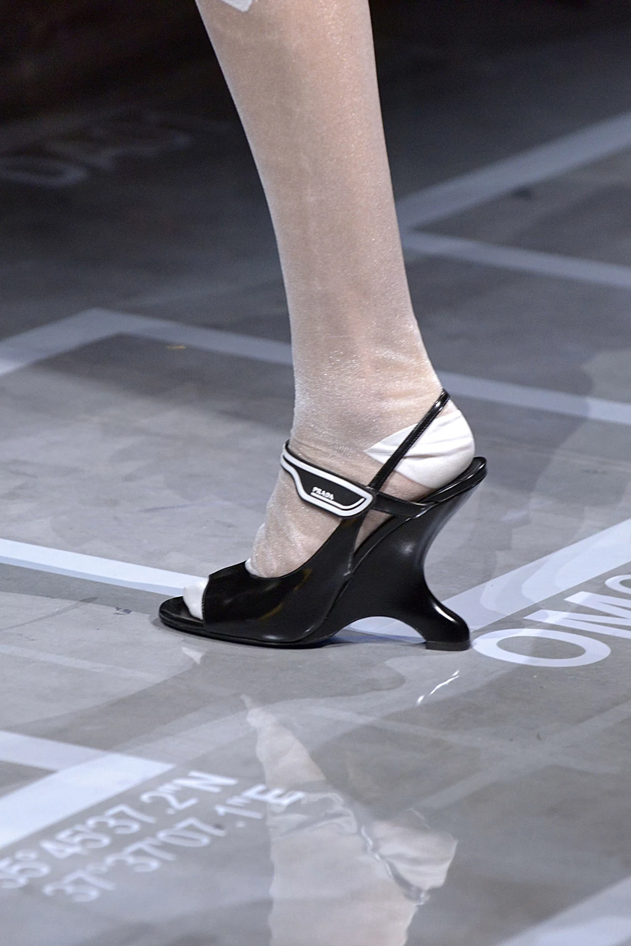 Buty na pokazie marki Prada Buty na pokazie marki Prada