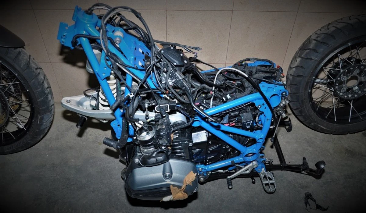 Odzyskany motocykl BMW / fot. Straż Graniczna
