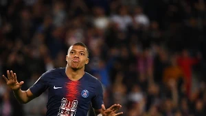 Kylian Mbappe w meczu z Monaco