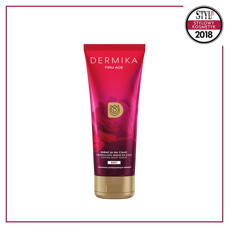 Kategoria: Kosmetyki do ciała; Nagroda Specjalna Redakcji STYL.PL - Dermika Firm Age Kuracja na Ciało Ujędrniające Serum do Ciała - to zmysłowa, ujędrniająca pielęgnacja inspirowana profesjonalnym zabiegiem falami radiowymi.