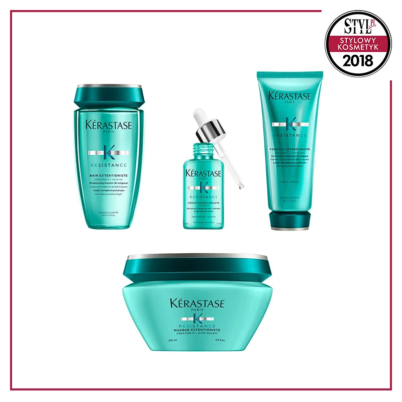 Kategoria: Pielęgnacja włosów; Nagroda Specjalna Redakcji STYL.PL - Résistance Extentioniste Kerastase - to gama produktów do pielęgnacji włosów, z formułami stworzonymi, aby wzmacniać piękno długich włosów. 