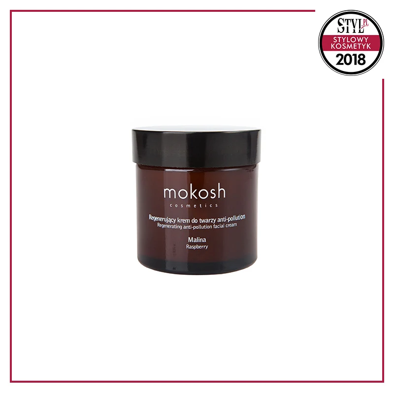 Kategoria: Kosmetyki naturalne - Regenerujący krem do twarzy anti-pollution Malina MOKOSH Cosmetics - krem chroni skórę przed szkodliwym działaniem czynników zewnętrznych, zapewniając jednocześnie kompleksową pielęgnację skóry twarzy.