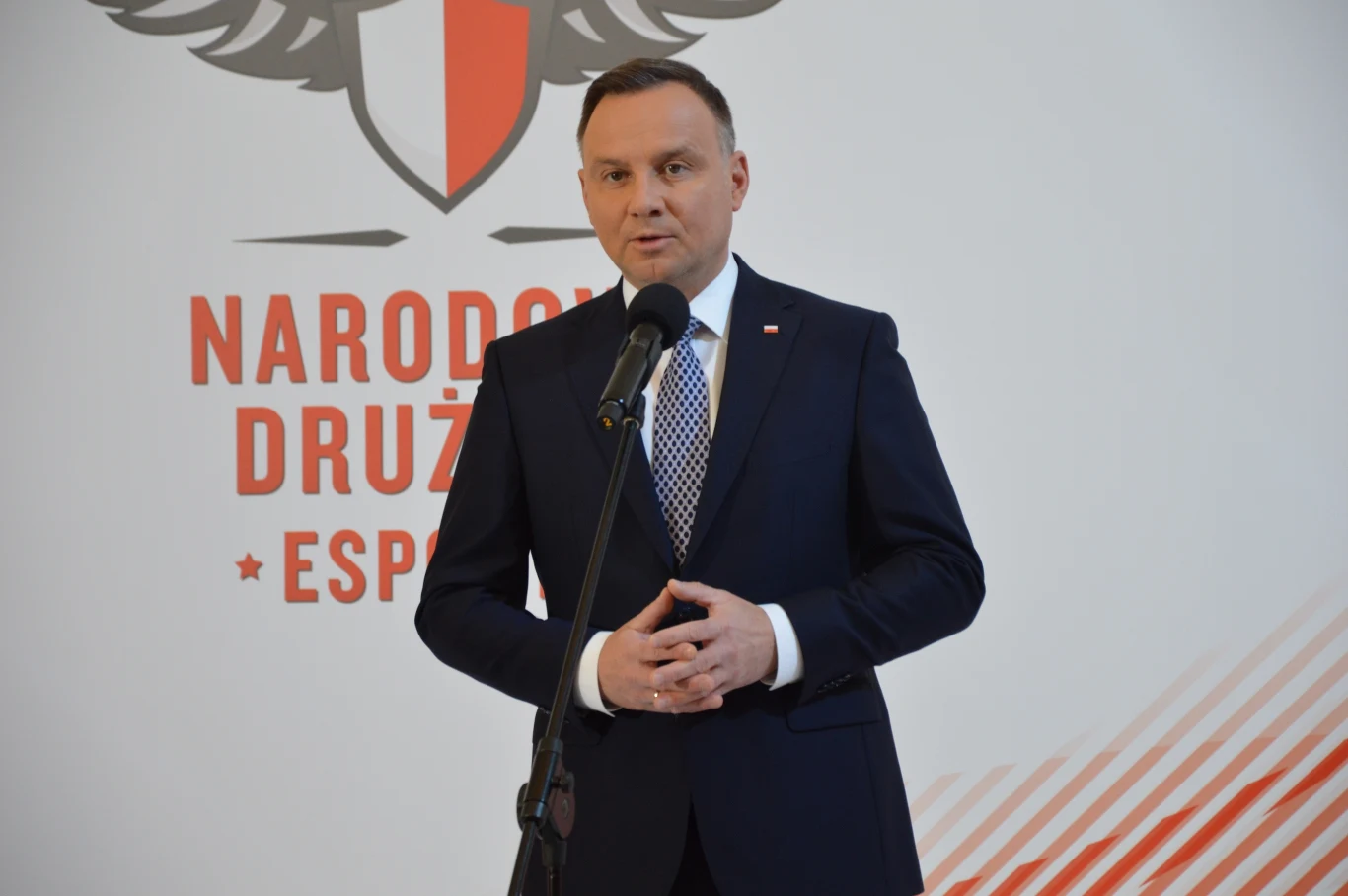 We wstępnej wypowiedzi głowa państwa stwierdziła, że esport należy uznawać na dyscyplinę sportową. Ponadto Duda wyraził zadowolenie związane z wzięciem udziału w, jak określił, awangardowym projekcie. 