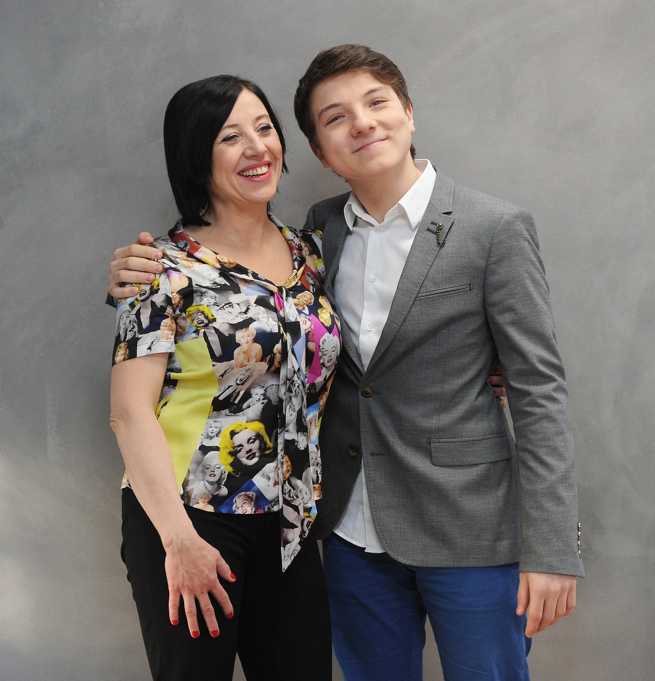 Hanna Śleszyńska z synem Jakubem Hanna Śleszyńska z synem Jakubem