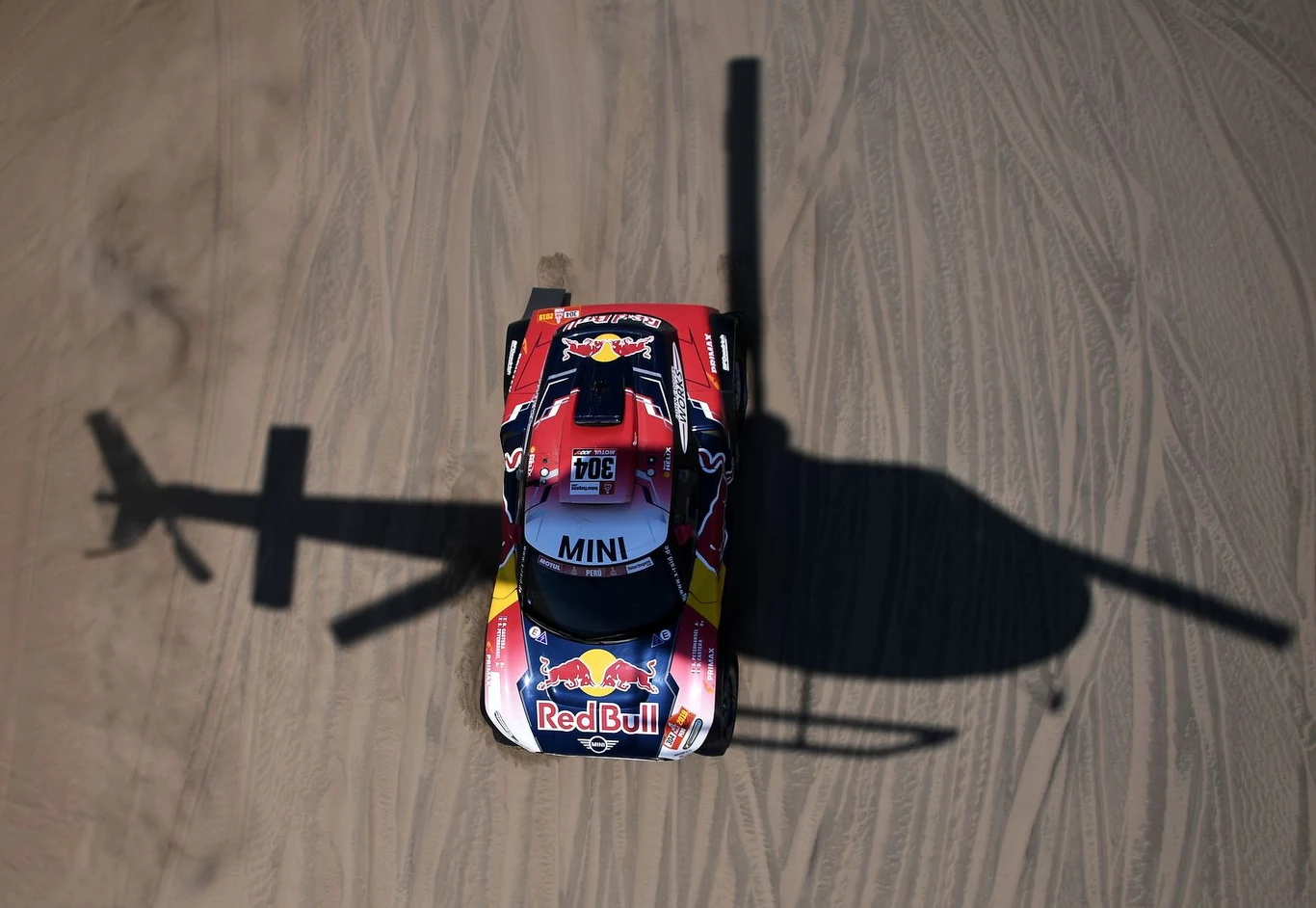 Stephane Peterhansel na trasie Rajdu Dakar Stephane Peterhansel na trasie Rajdu Dakar