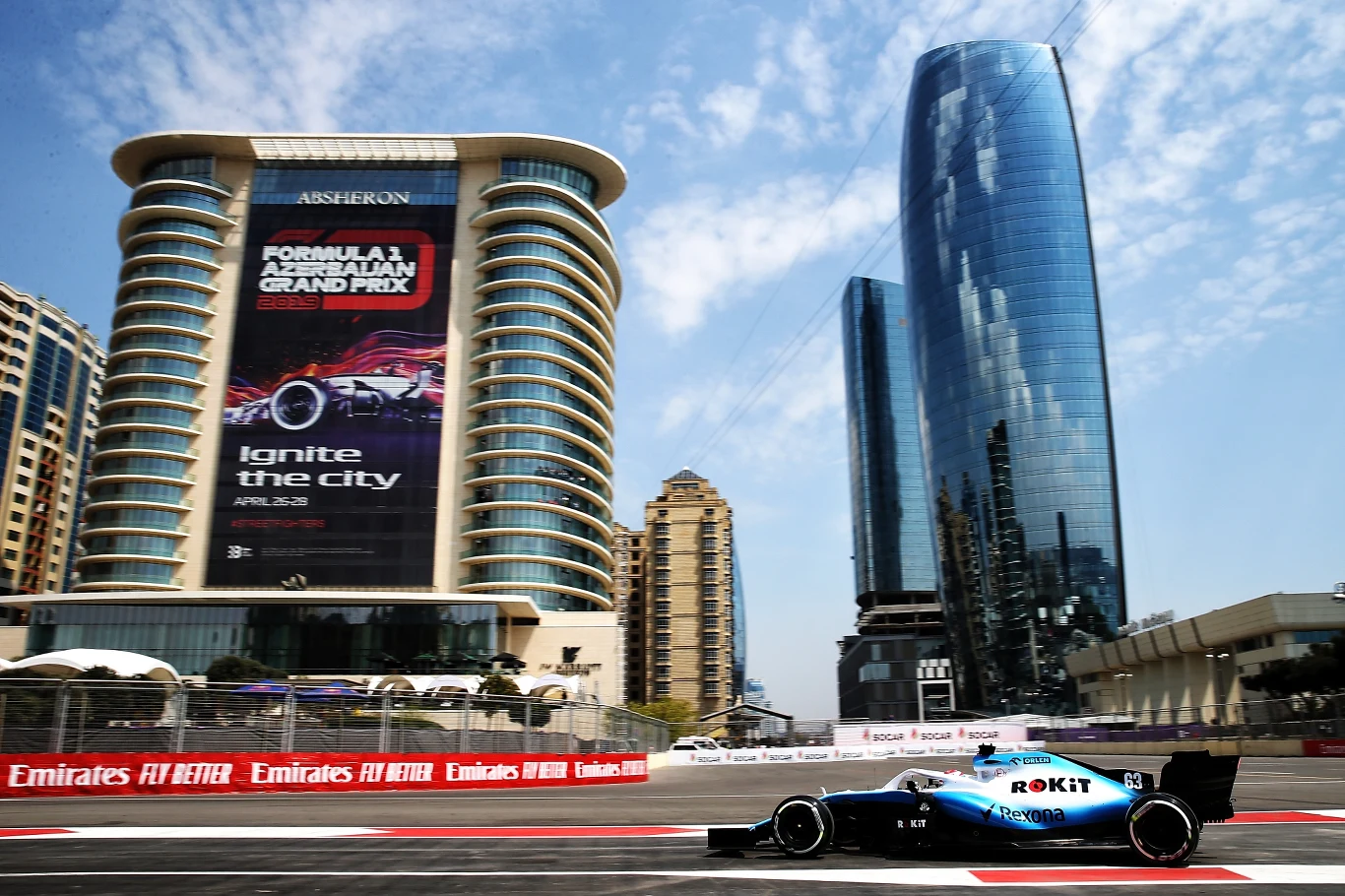 ROKiT Williams Racing F1 w Azerbejdżanie. Zdjęcia