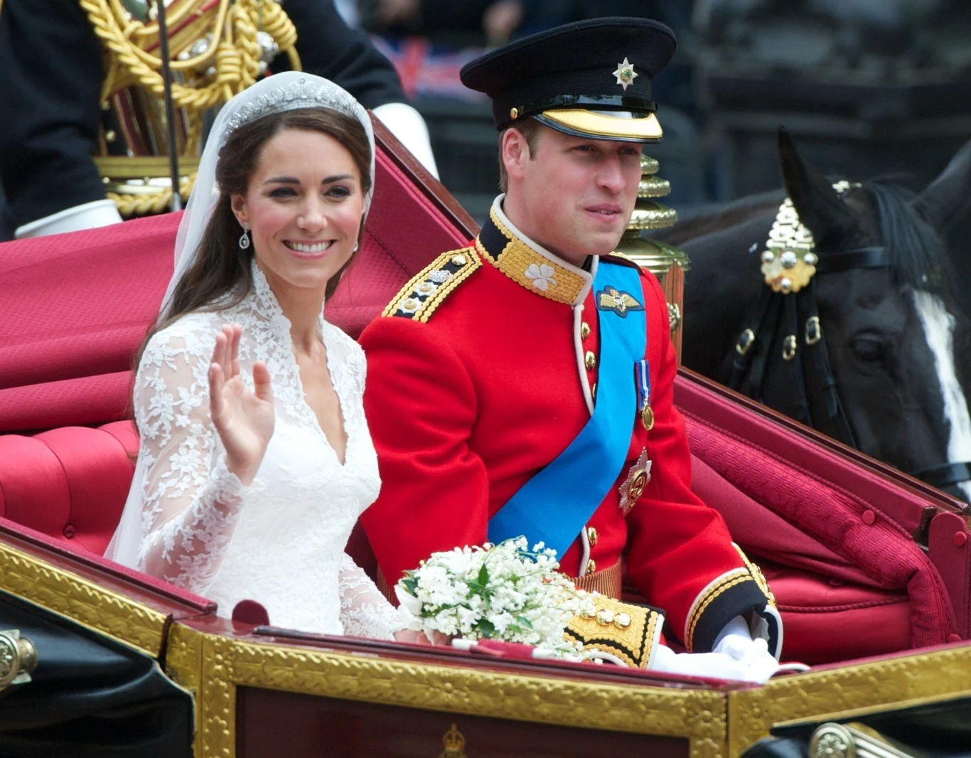 Księżna Kate i książę William w dniu ślubu