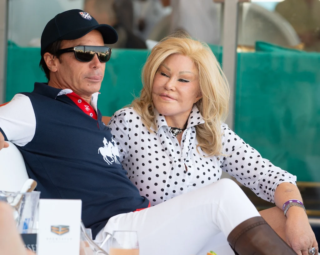 Jocelyn Wildenstein z narzeczonym Jocelyn Wildenstein z narzeczonym