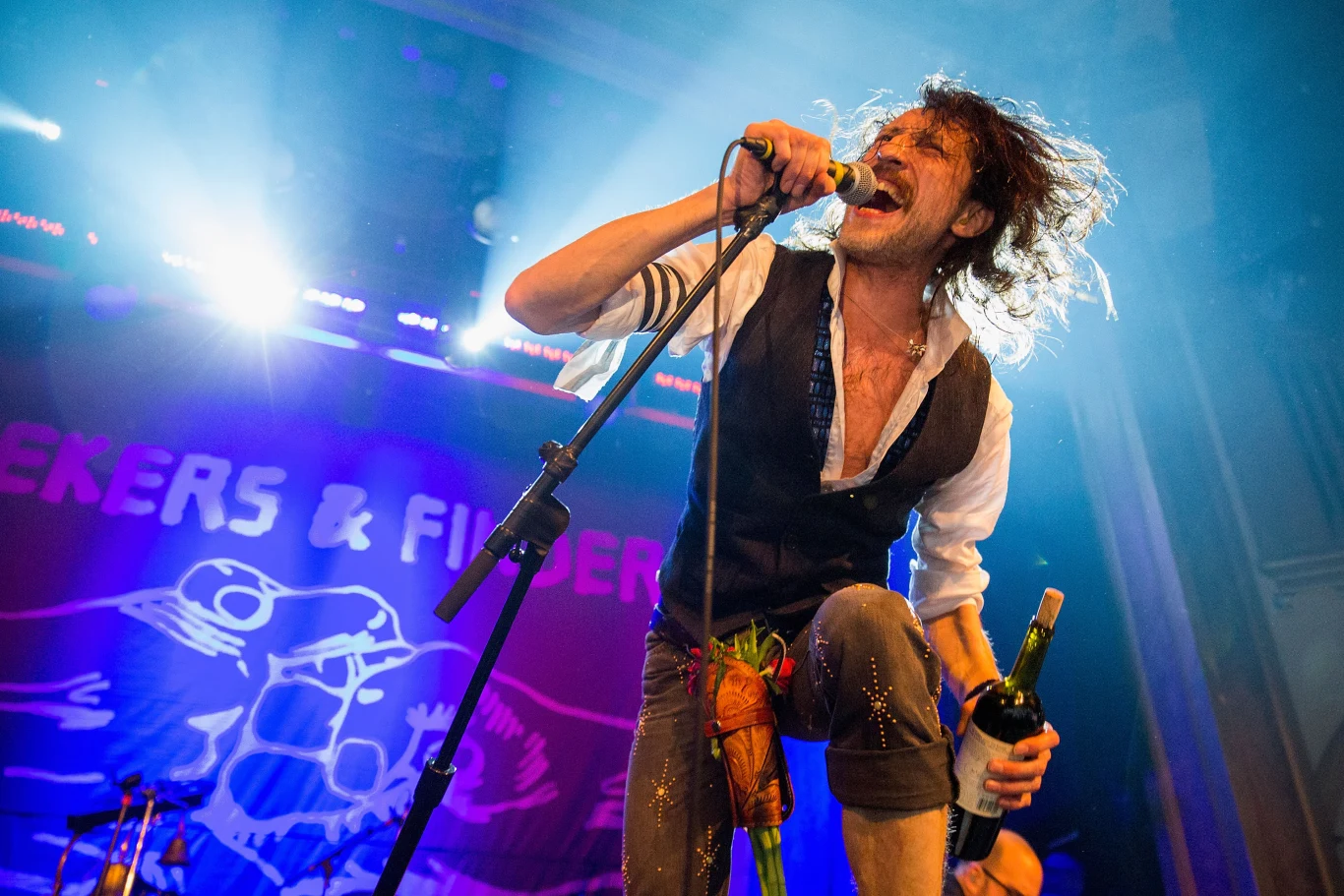 Eugene Hütz (Gogol Bordello) w akcji Eugene Hütz (Gogol Bordello) w akcji
