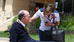 Claire Williams (z prawej) i Sir Frank Williams