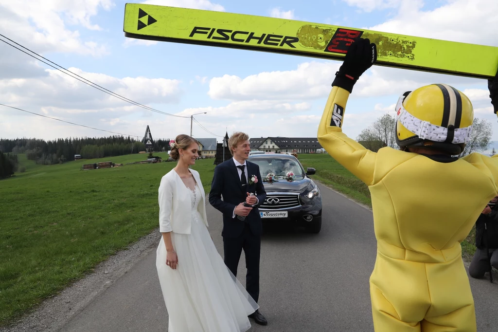 Ślub Dawida Kubackiego i Marty Majcher Ślub Dawida Kubackiego i Marty Majcher