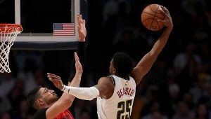 Malik Beasley z Denver Nuggets kontra Enes Kanter