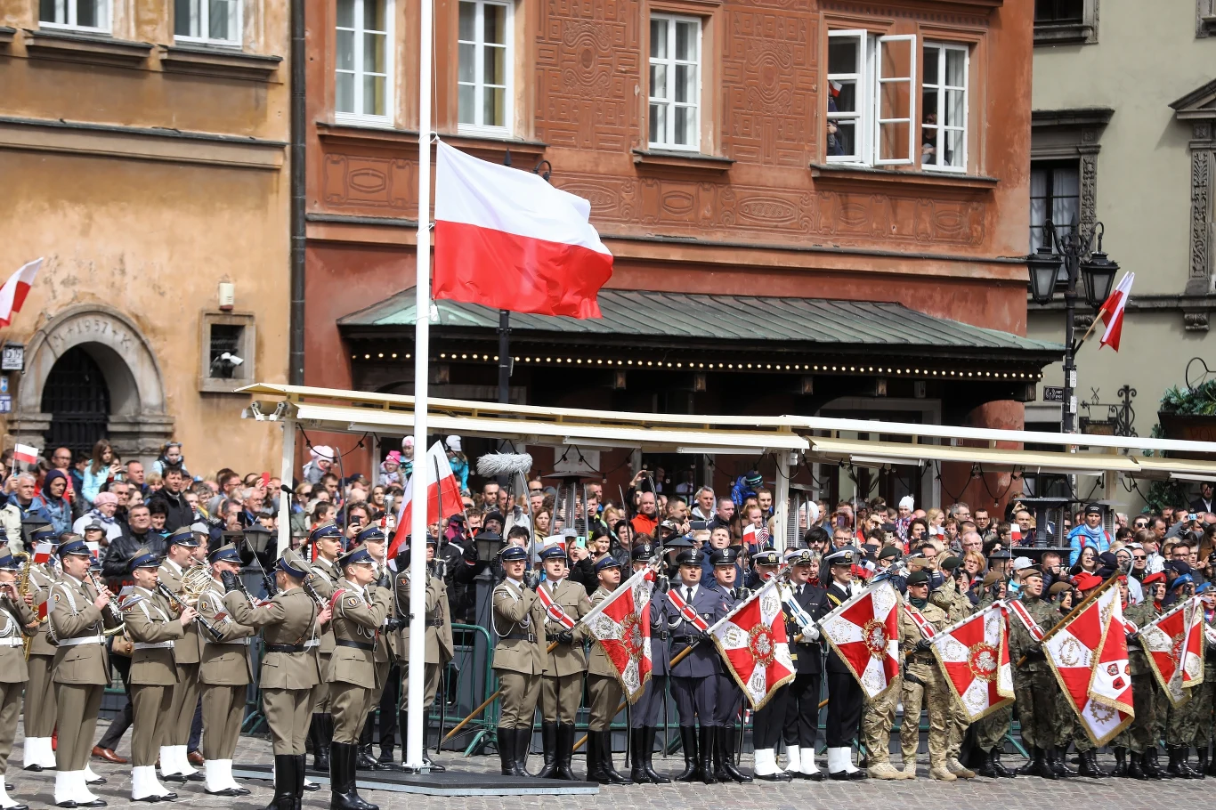 Uroczystości na Placu Zamkowym w Warszawie