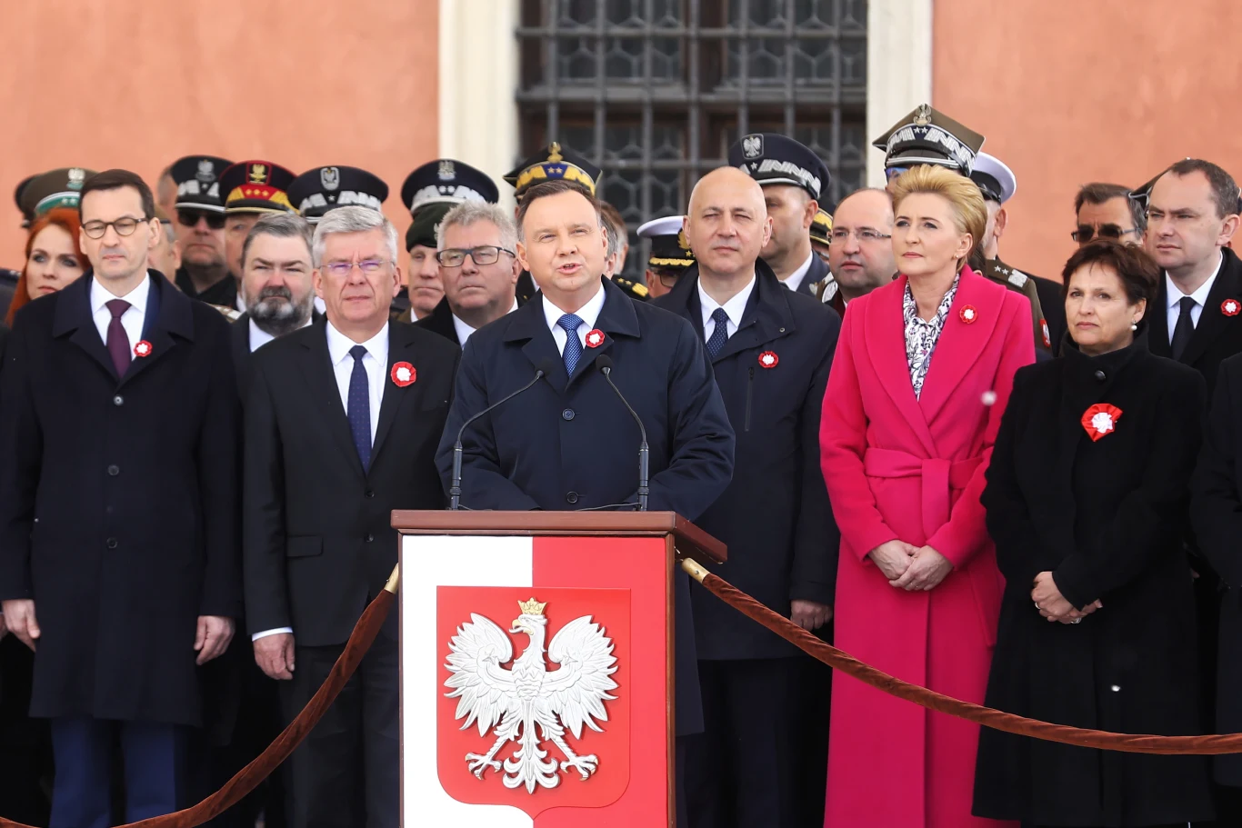 Uroczystości na Placu Zamkowym w Warszawie