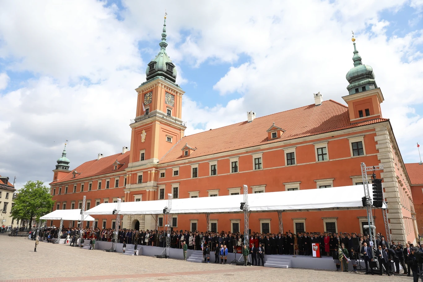 Uroczystości na Placu Zamkowym w Warszawie
