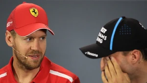 Sebastian Vettel (z lewej) i Robert Kubica, który też ma problemy z bolidem