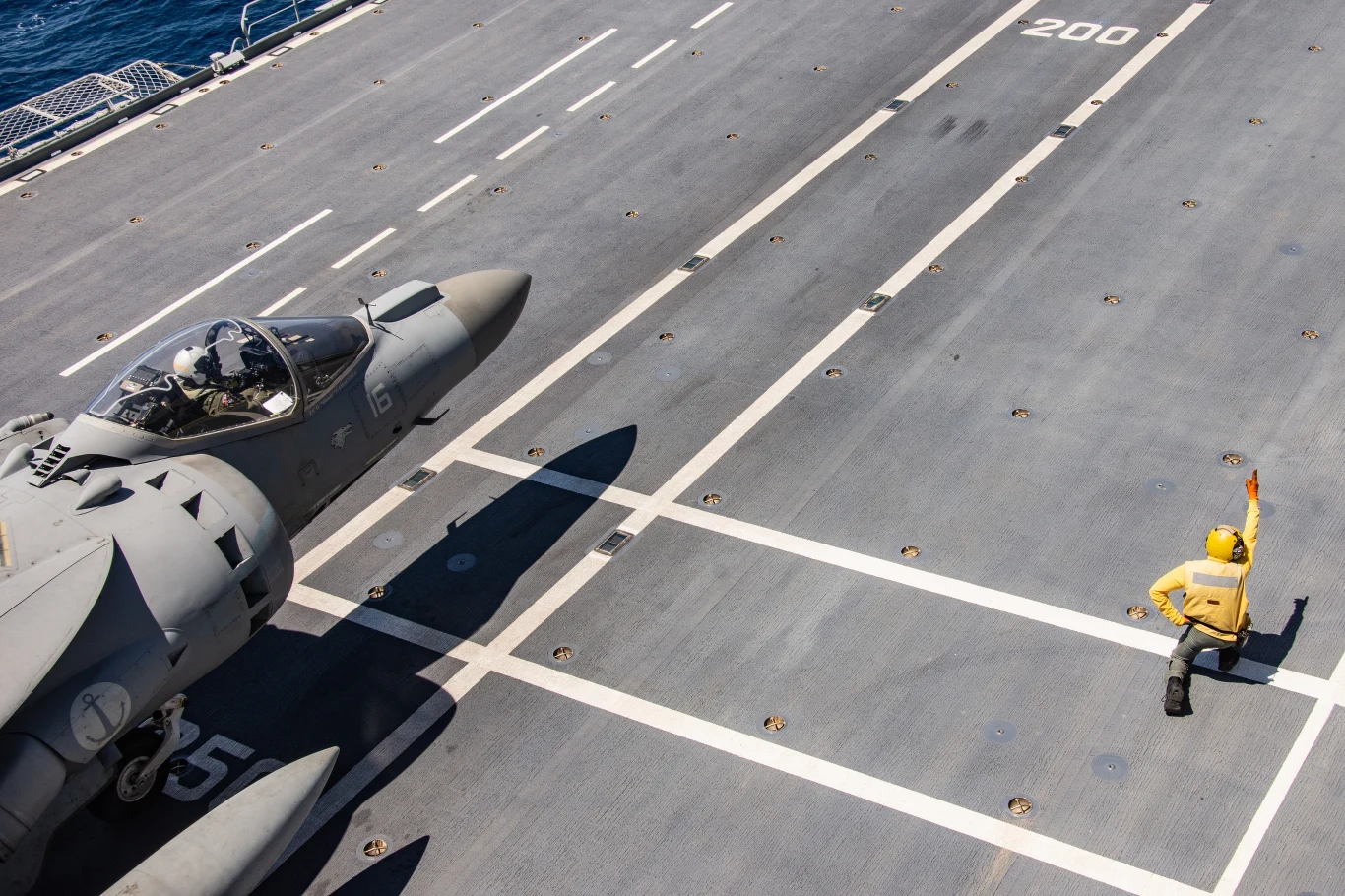 Harrier przed startem