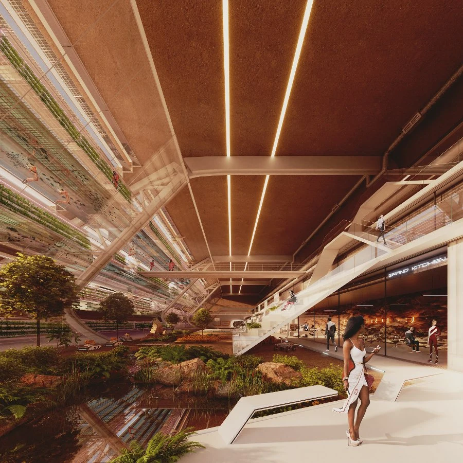 Wizualizacja wnętrza bazy Twardowsky