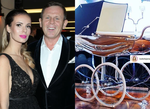 Iza Janachowska i jej "królewski" wózek, fot. instagram.com/izabelajanachowska