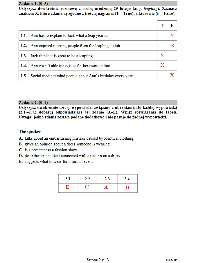Matura 2019: Język angielski poziom podstawowy 